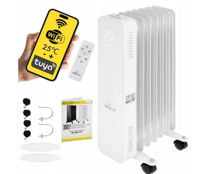 Grzejnik Mission Air Grzejnik olejowy OSLO 1500W White WiFi